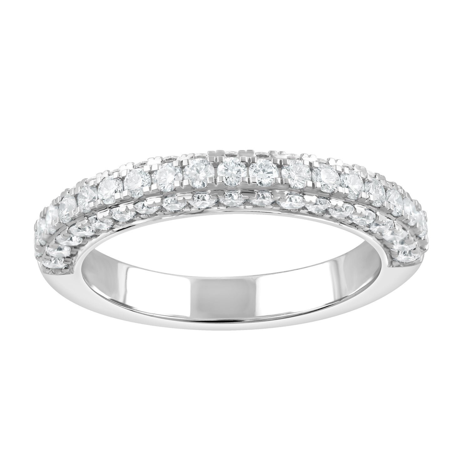 1 CTW - 57 Stone Lab-Grown Diamond Band