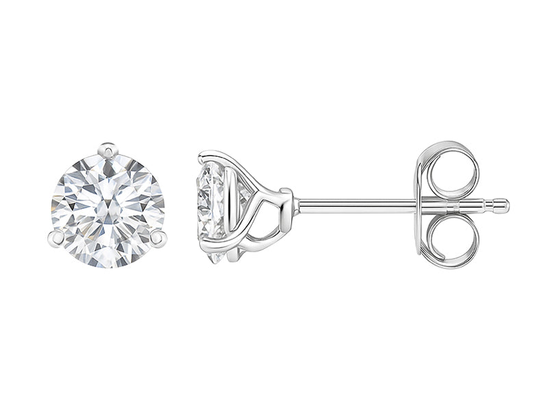 1 CTW Lab Grown Diamond Martini Stud Earrings