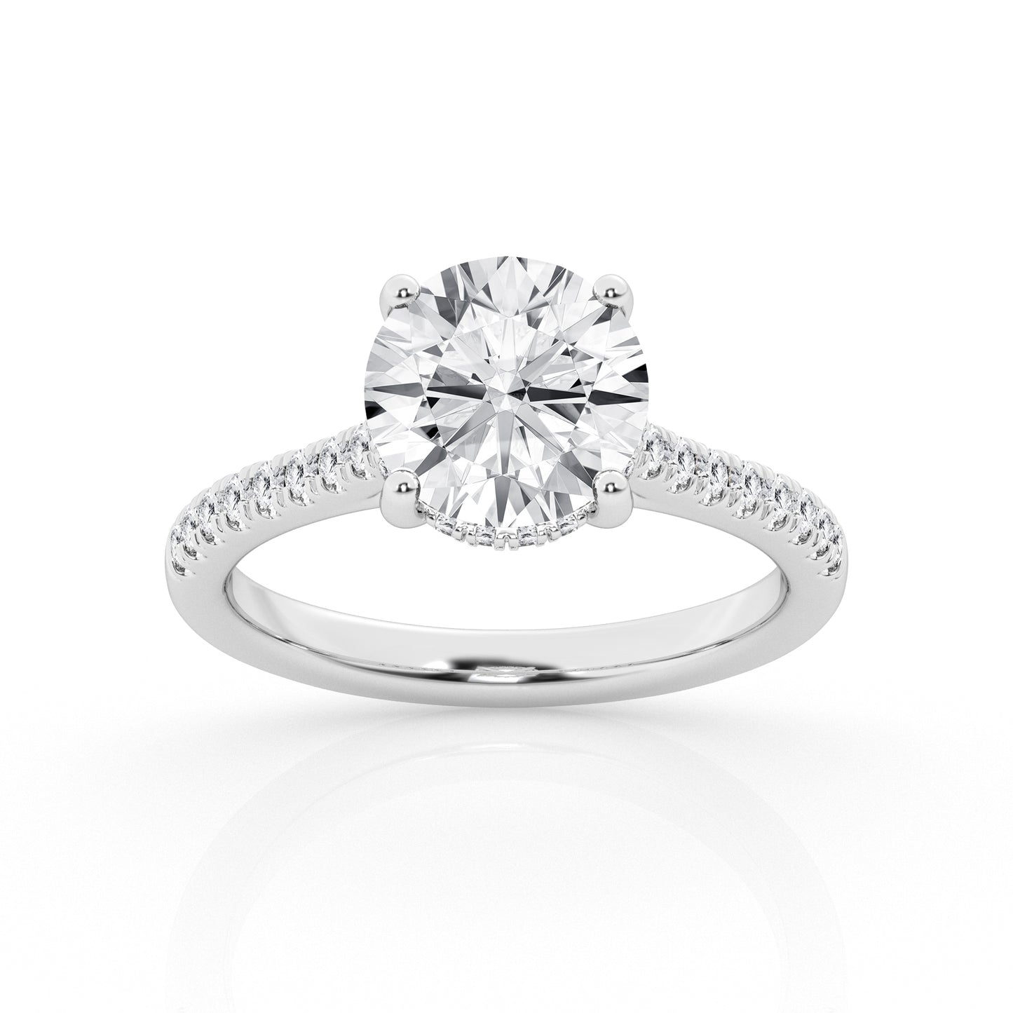 1 CT - 31 Rd Lab Grown Diamond Engagement Ring