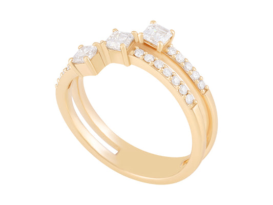 .7 CTW Lab Grown Diamond Multi stone ring