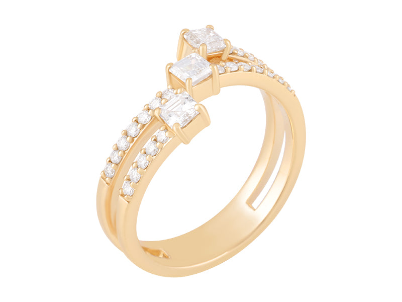 .7 CTW Lab Grown Diamond Multi stone ring