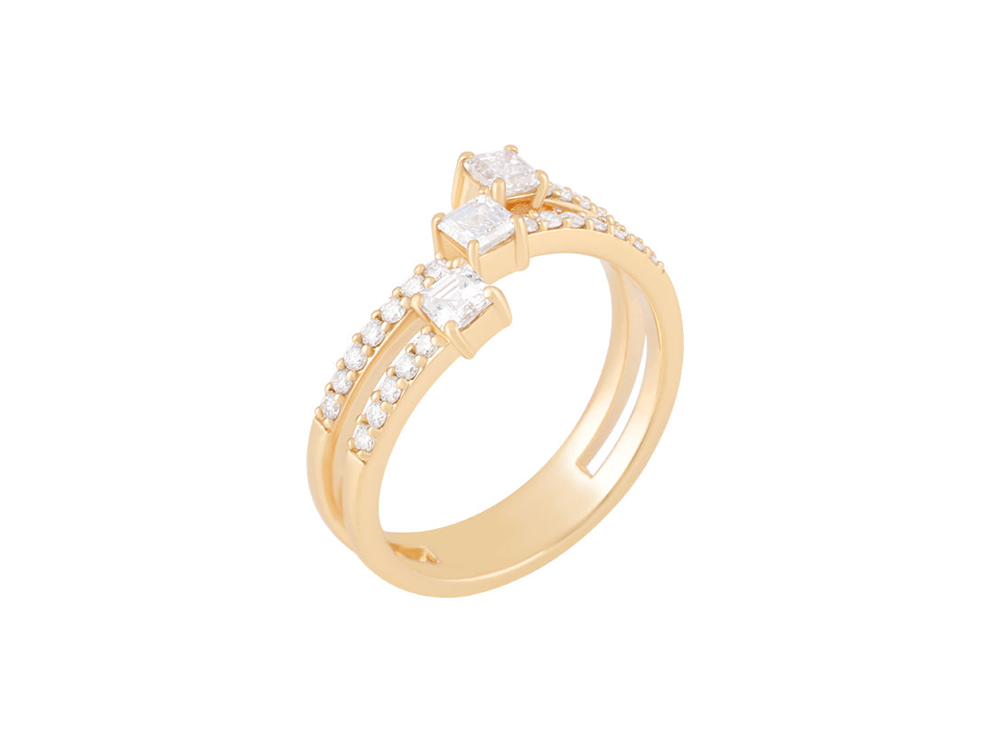 .7 CTW Lab Grown Diamond Multi stone ring