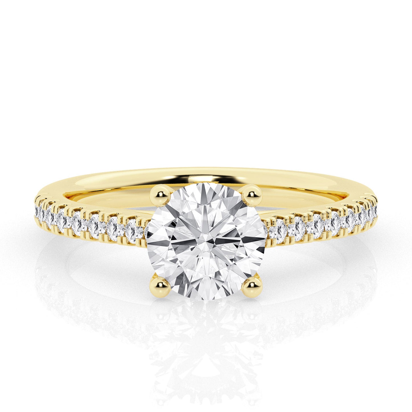 1 CT - 31 Rd Lab Grown Diamond Engagement Ring