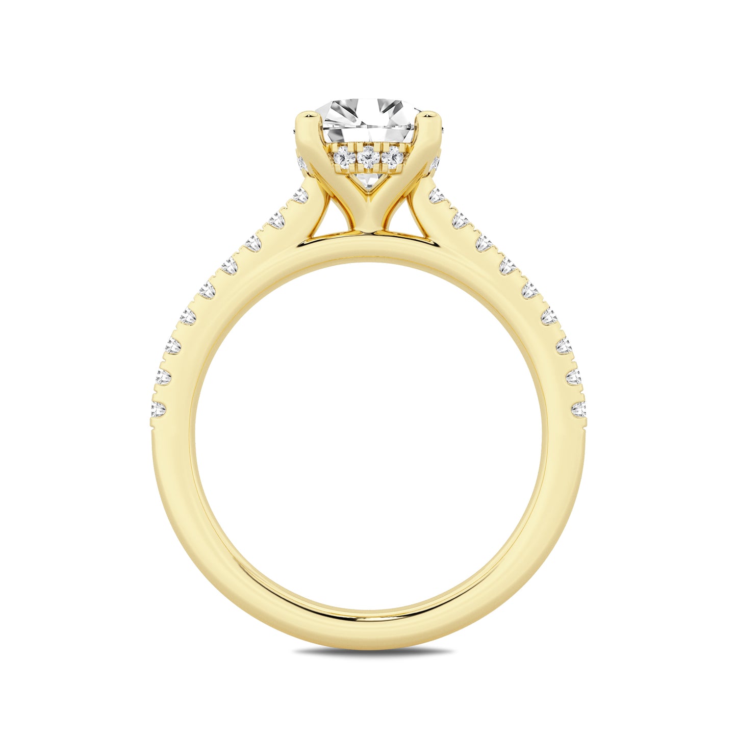 1 CT - 31 Rd Lab Grown Diamond Engagement Ring