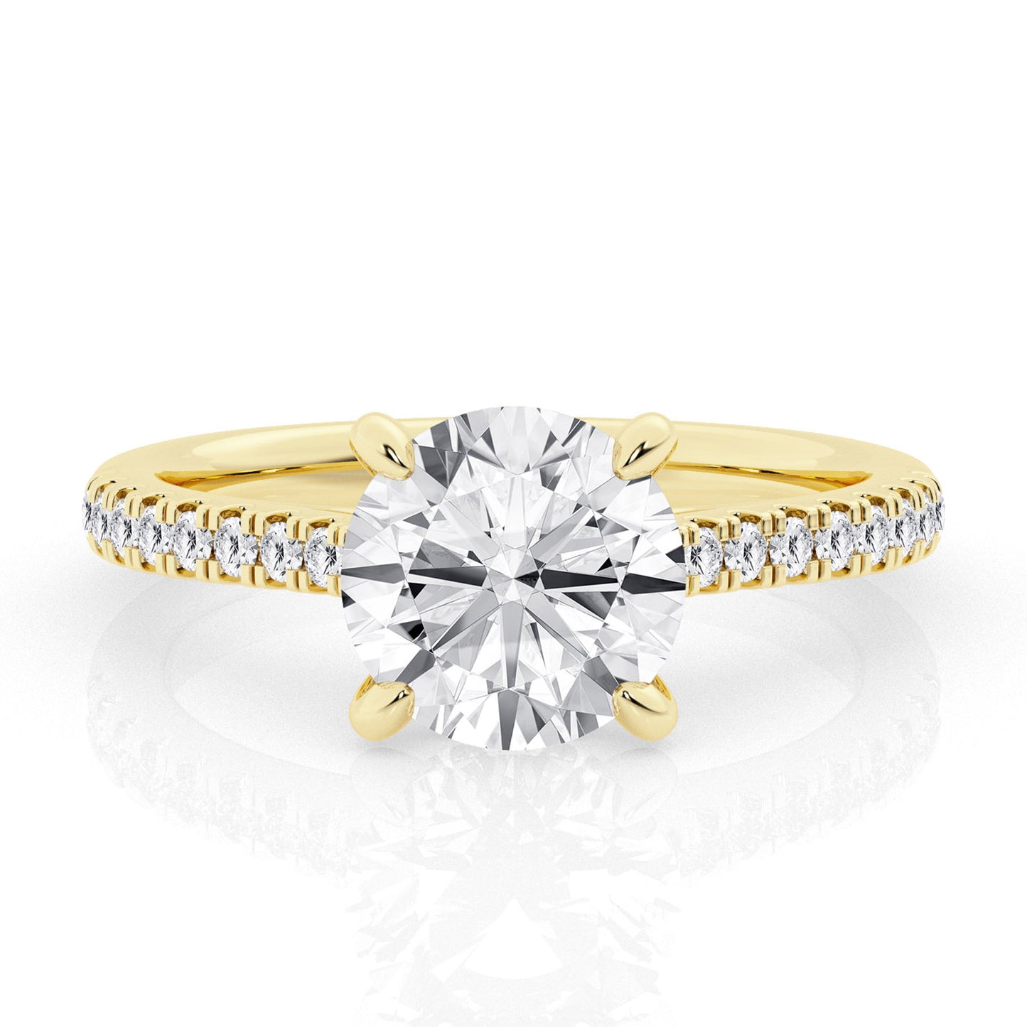 2.5 CT - 31 Rd Lab Grown Diamond Engagement Ring