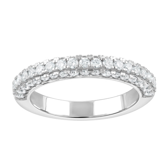 1 CTW - 57 Stone Lab-Grown Diamond Band