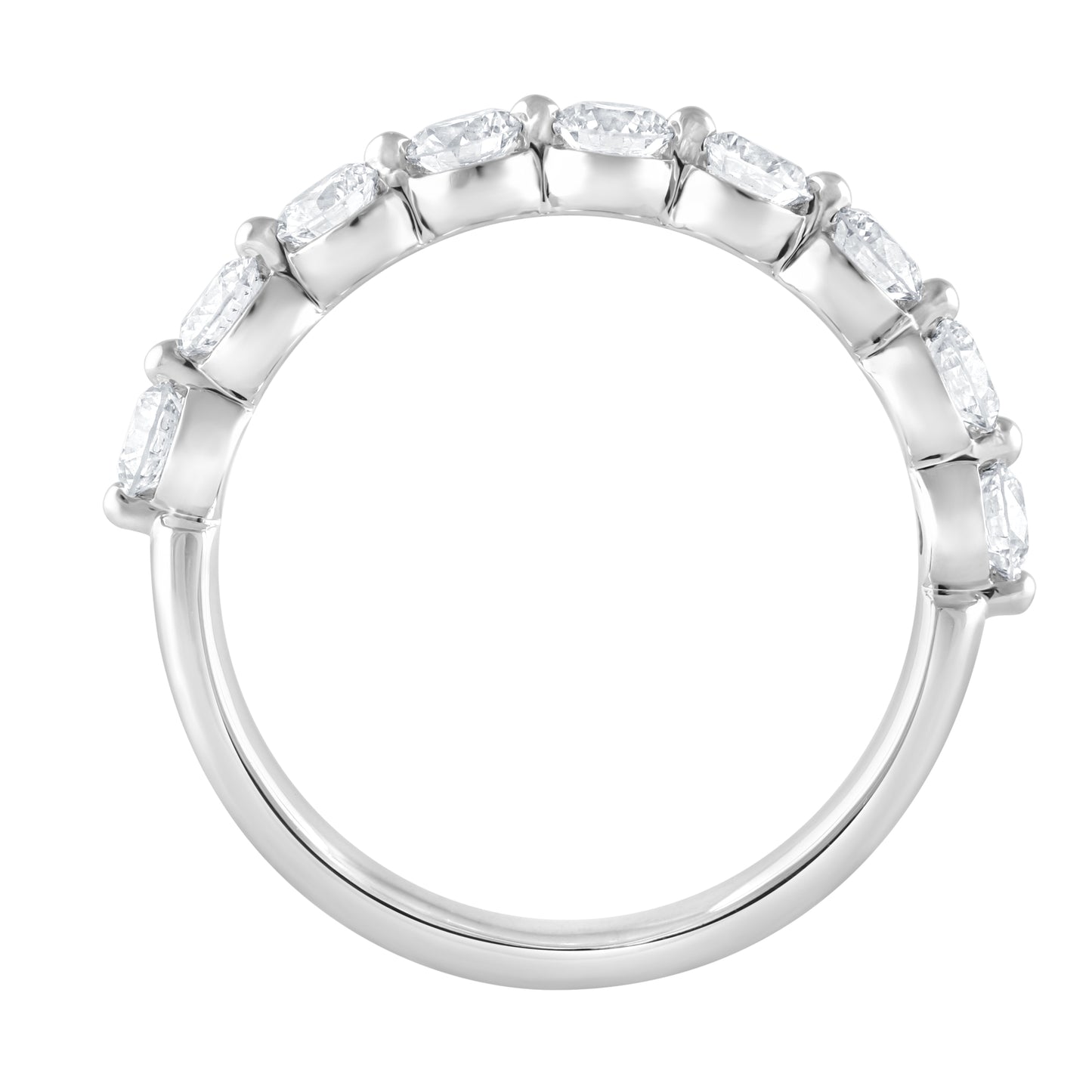 1 CTW - 9 Stone Lab-Grown Diamond Band