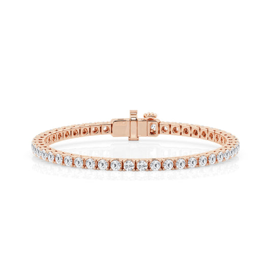 7 CTW Lab Grown Round Diamond Tennis Bracelet – 47 Stones