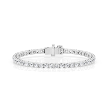 7 CTW Lab Grown Round Diamond Tennis Bracelet – 47 Stones