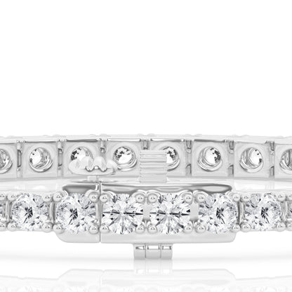 7 CTW Lab Grown Round Diamond Tennis Bracelet – 47 Stones