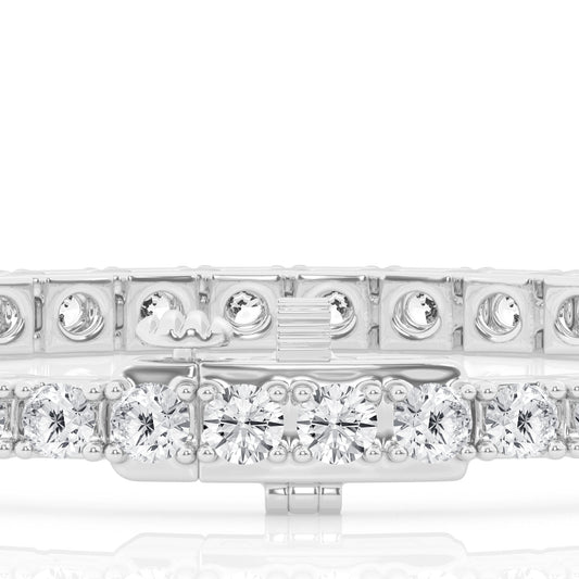 7 CTW Lab Grown Round Diamond Tennis Bracelet – 47 Stones