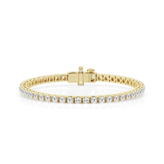10 CTW Lab Grown Round Diamond Tennis Bracelet – 48 Stones
