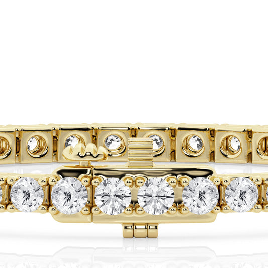 10 CTW Lab Grown Round Diamond Tennis Bracelet – 48 Stones
