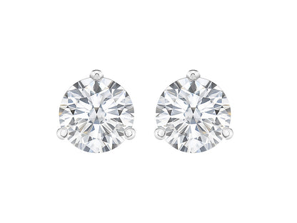 1 CTW Lab Grown Diamond Martini Stud Earrings