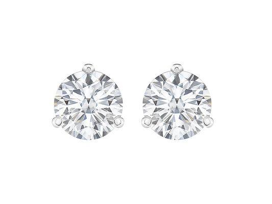 1 CTW Lab Grown Diamond Martini Stud Earrings