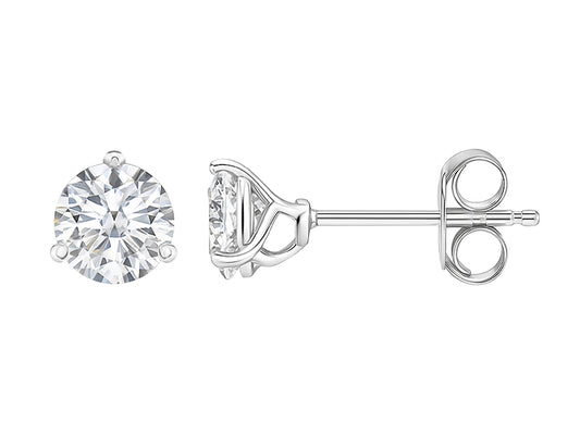 1 CTW Lab Grown Diamond Martini Stud Earrings