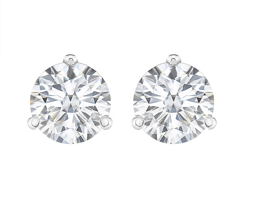 2 CTW Lab Grown Diamond Martini Stud Earrings