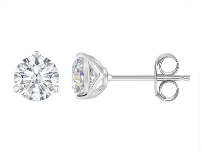 2 CTW Lab Grown Diamond Martini Stud Earrings