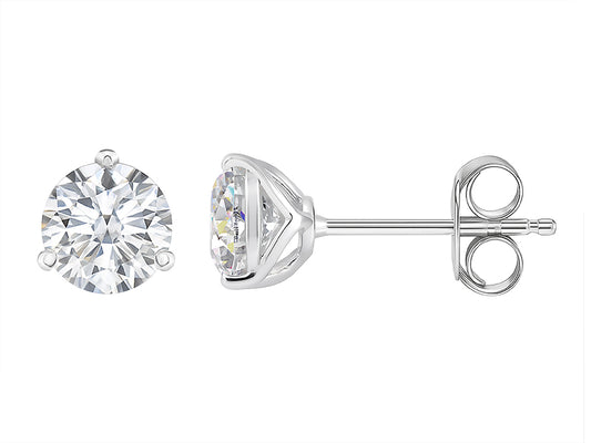 2 CTW Lab Grown Diamond Martini Stud Earrings