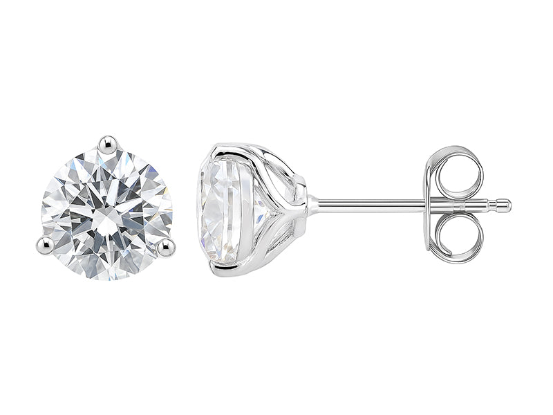 3 CTW Lab Grown Diamond Martini Stud Earrings