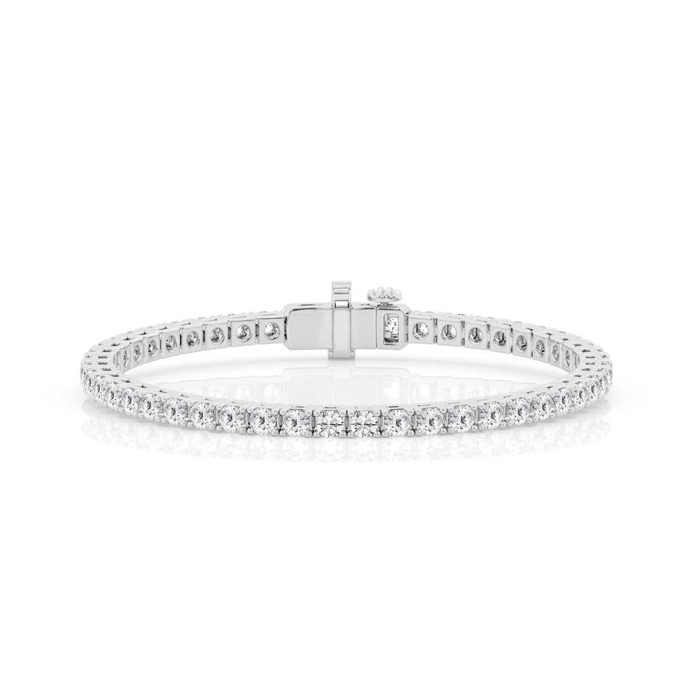 4.10 CTW Lab Grown Round Diamond Tennis Bracelet – 61 Round Stones