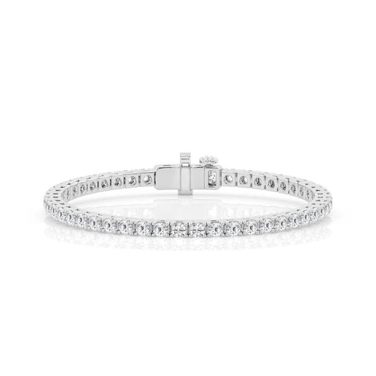 4.10 CTW Lab Grown Round Diamond Tennis Bracelet – 61 Round Stones