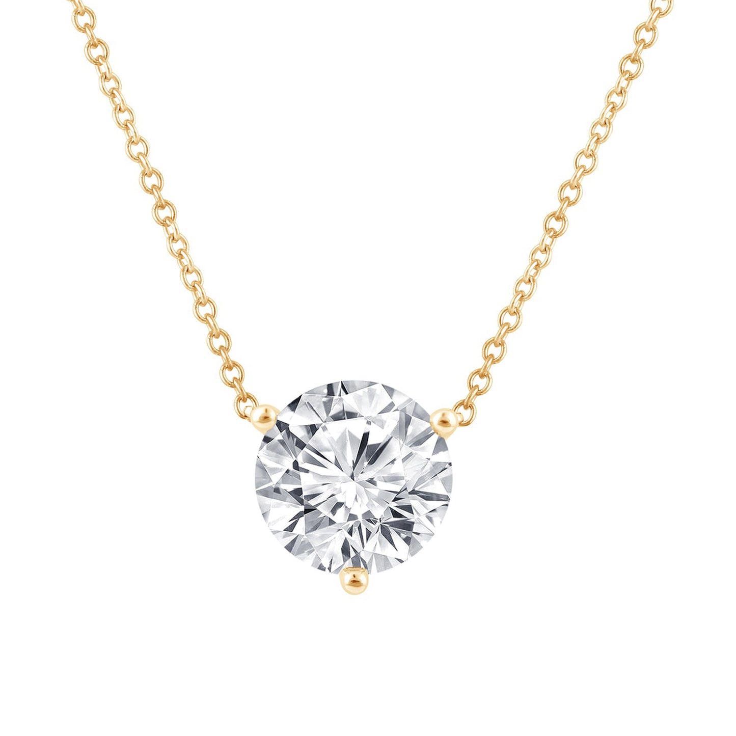 2 CTW Lab Grown Diamond Pendant Necklace