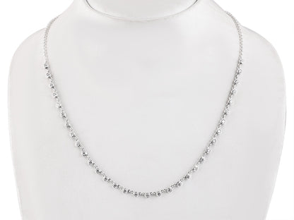 2 CTW Lab Grown Diamond Platinum Alternative 33 stone Necklace
