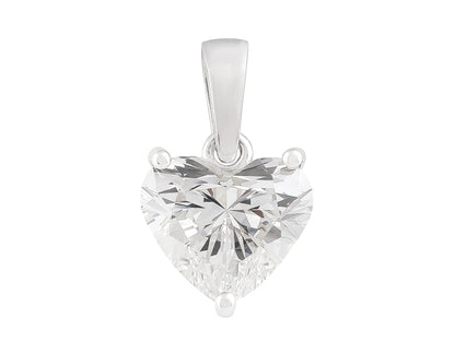 2 CT Lab Grown Diamond Heart Pendant
