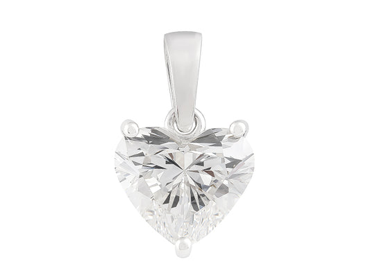 2 CT Lab Grown Diamond Heart Pendant