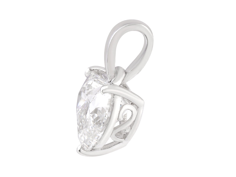 2 CT Lab Grown Diamond Heart Pendant