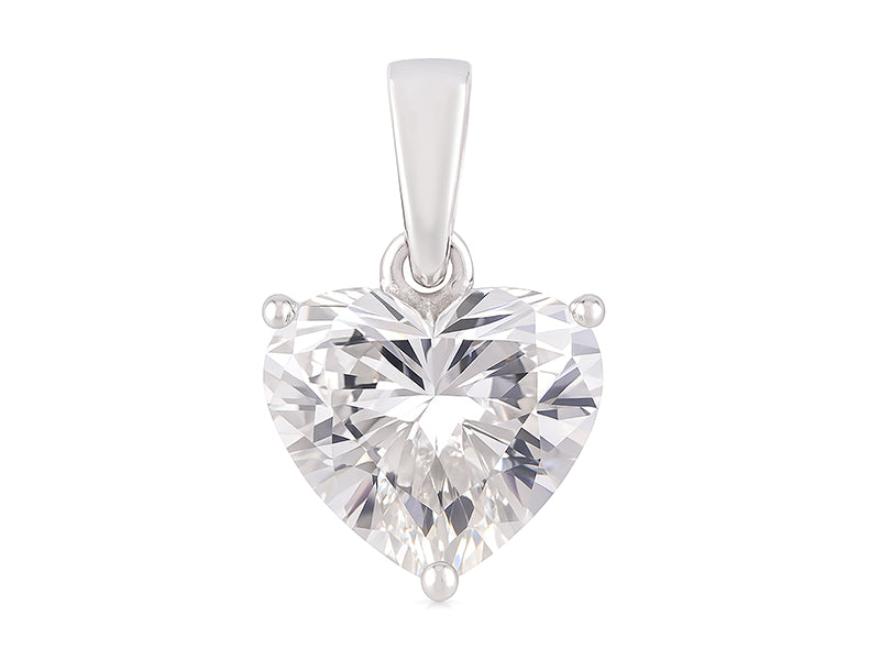 3 CT Lab Grown Diamond Heart Pendant