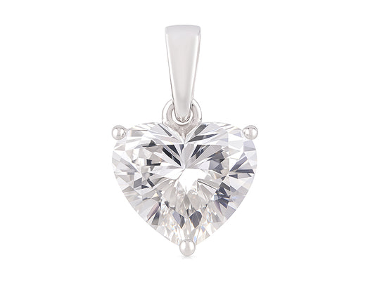 3 CT Lab Grown Diamond Heart Pendant
