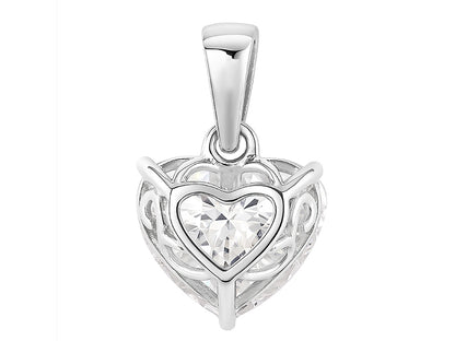3 CT Lab Grown Diamond Heart Pendant
