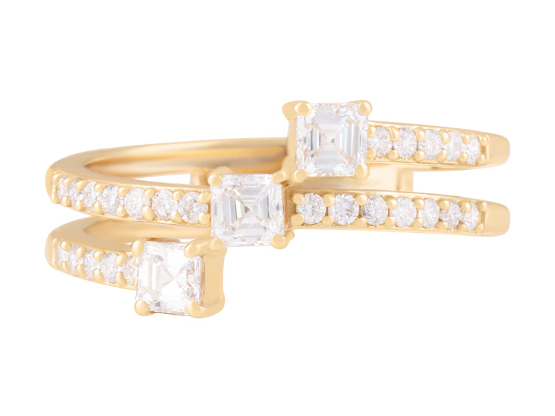 .7 CTW Lab Grown Diamond Multi stone ring