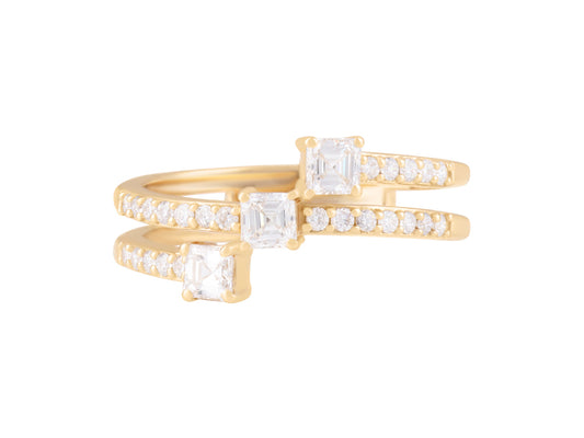 .7 CTW Lab Grown Diamond Multi stone ring