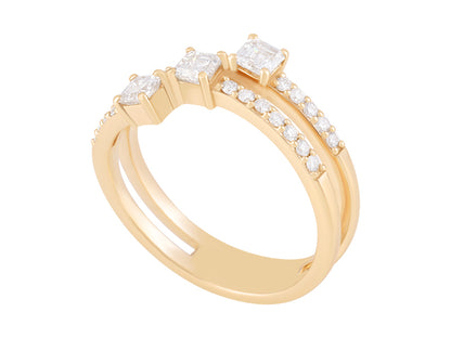 .7 CTW Lab Grown Diamond Multi stone ring