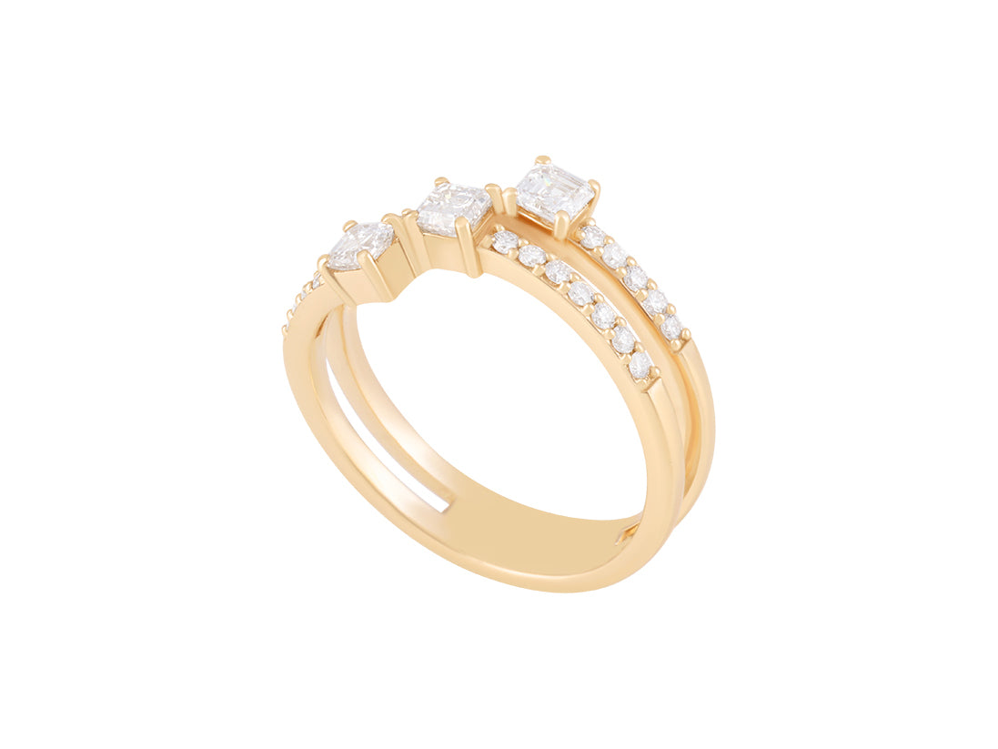.7 CTW Lab Grown Diamond Multi stone ring