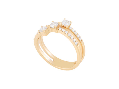 .7 CTW Lab Grown Diamond Multi stone ring