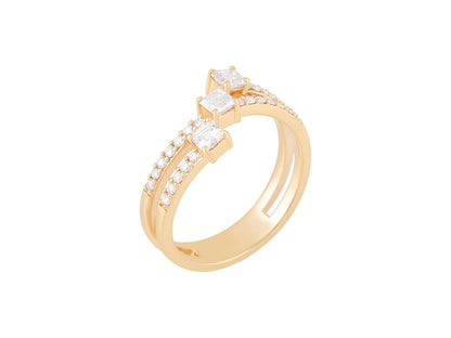 .7 CTW Lab Grown Diamond Multi stone ring
