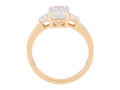 2CTW Lab Grown Diamond Emerald Cut Multi stone ring