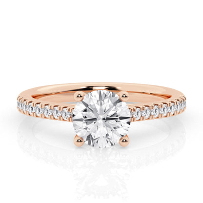 1 CT - 31 Rd Lab Grown Diamond Engagement Ring