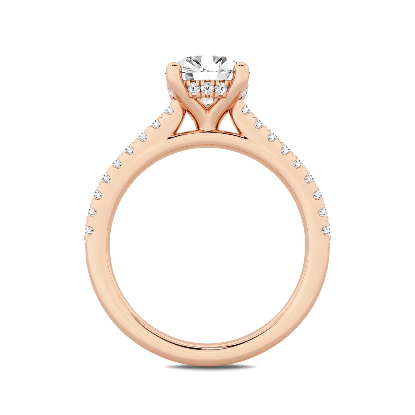 1 CT - 31 Rd Lab Grown Diamond Engagement Ring