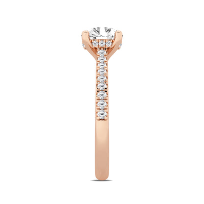 1 CT - 31 Rd Lab Grown Diamond Engagement Ring
