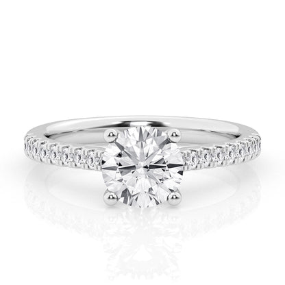 1 CT - 31 Rd Lab Grown Diamond Engagement Ring
