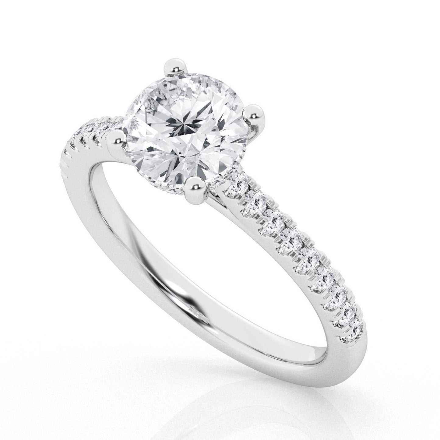 1 CT - 31 Rd Lab Grown Diamond Engagement Ring