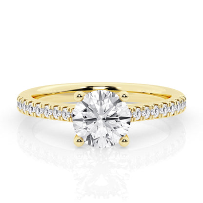 1 CT - 31 Rd Lab Grown Diamond Engagement Ring