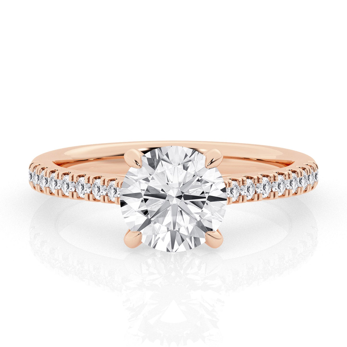 2 CT - 31 Rd Lab Grown Diamond Engagement Ring