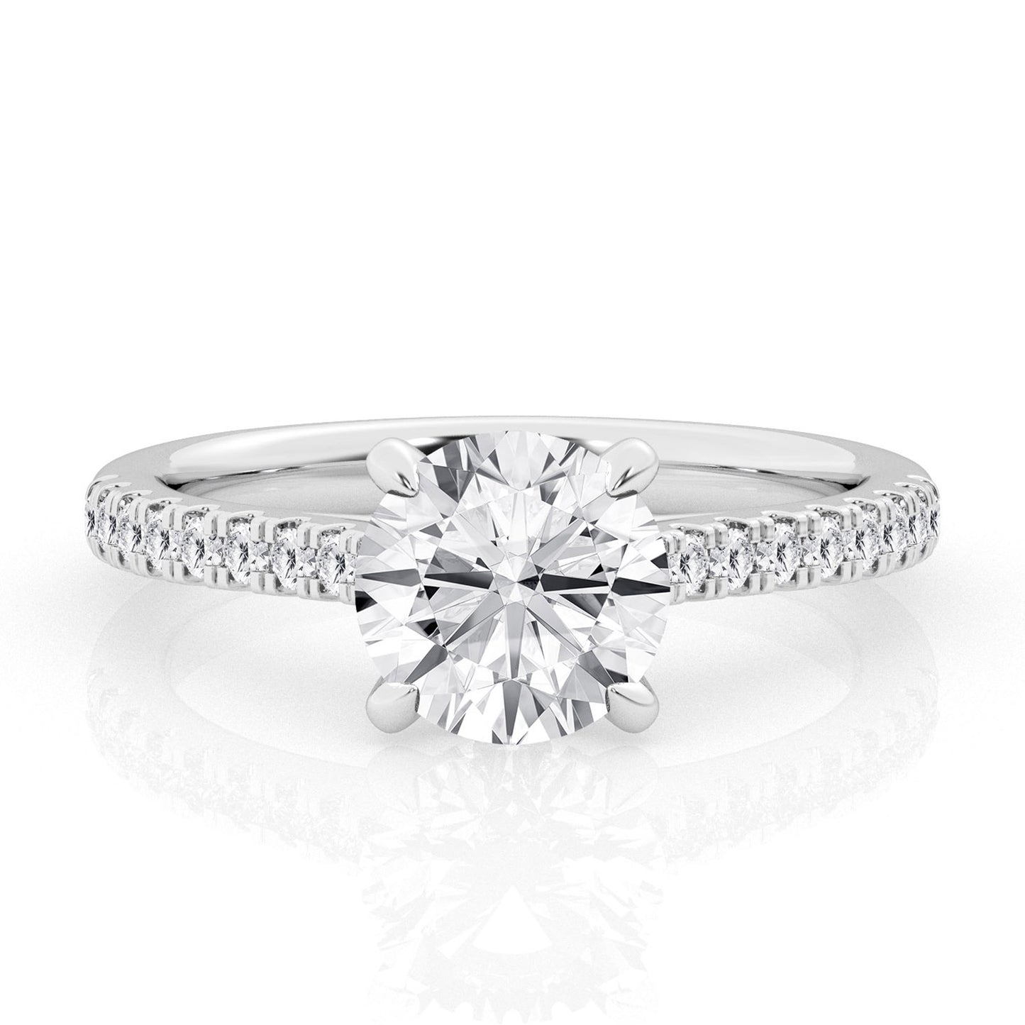 2 CT - 31 Rd Lab Grown Diamond Engagement Ring