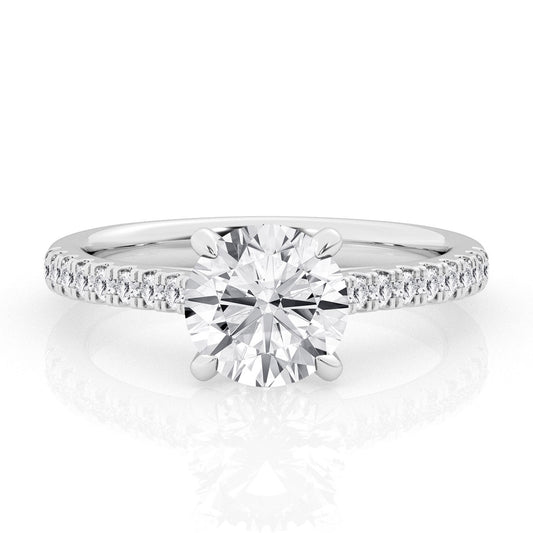2 CT - 31 Rd Lab Grown Diamond Engagement Ring